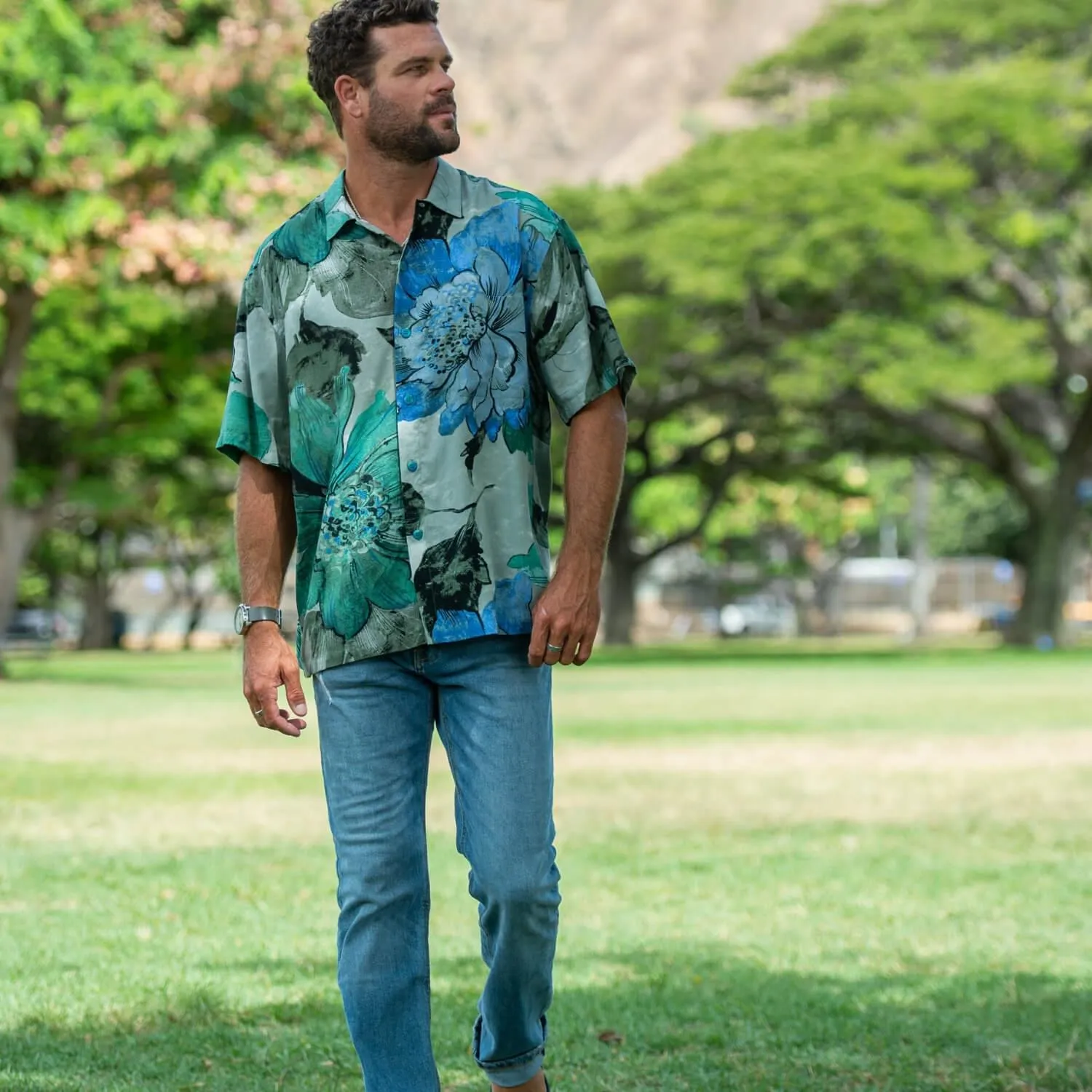 Men's Retro Shirt - Meadow Mist