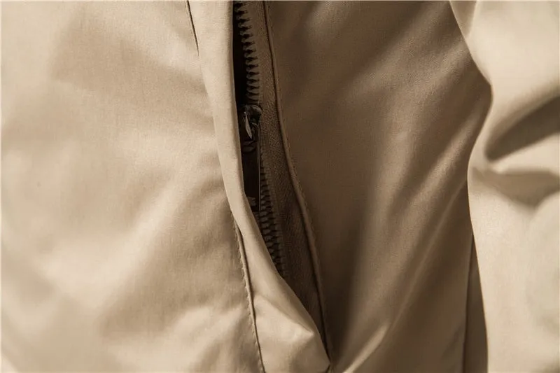 Men's Solid Color Bomber Jacket Casual Slim Fit Baseball  Jackets