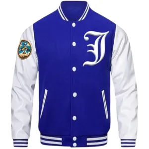 Men's Varsity Jacket – Wool Blend & Faux Leather