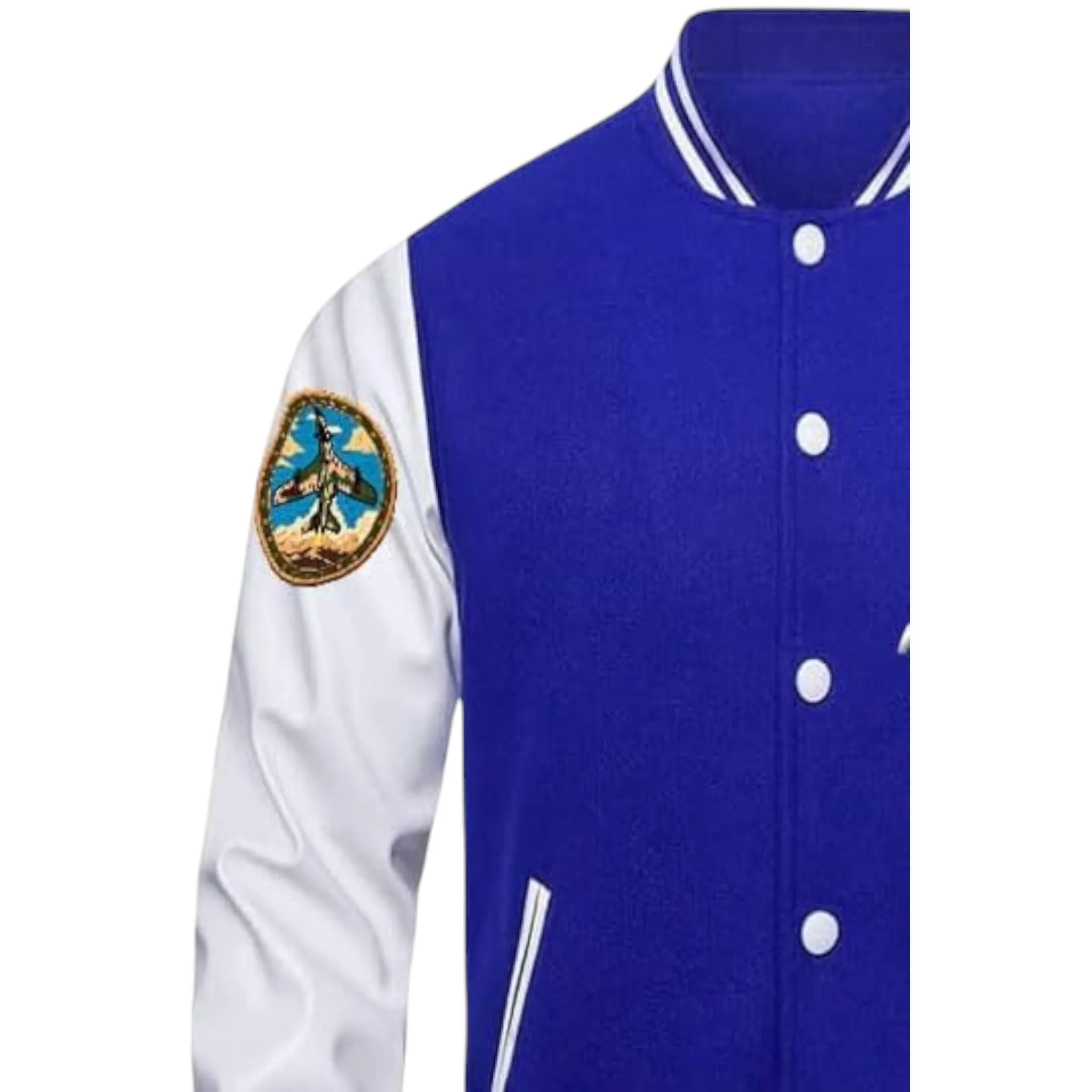 Men's Varsity Jacket – Wool Blend & Faux Leather