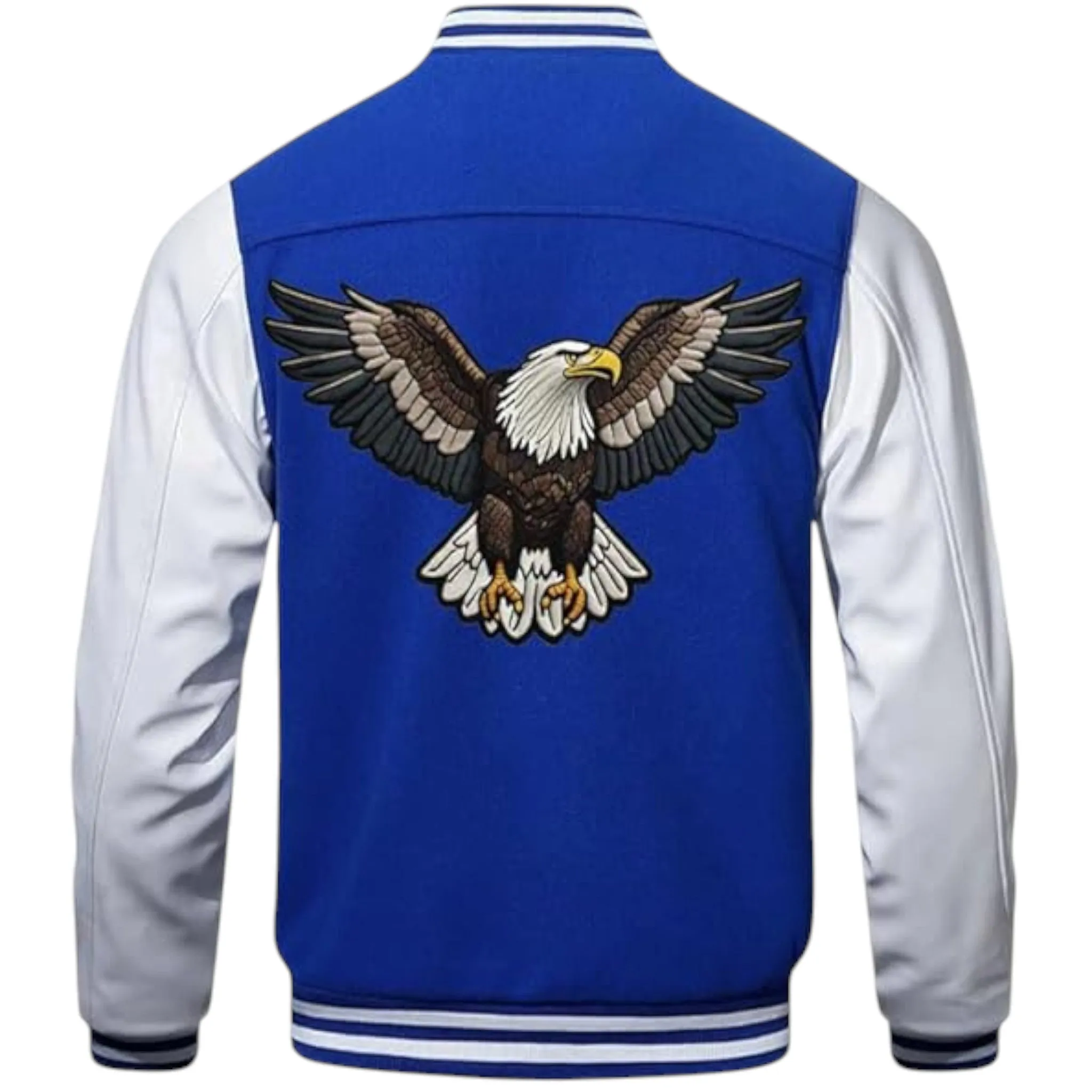 Men's Varsity Jacket – Wool Blend & Faux Leather
