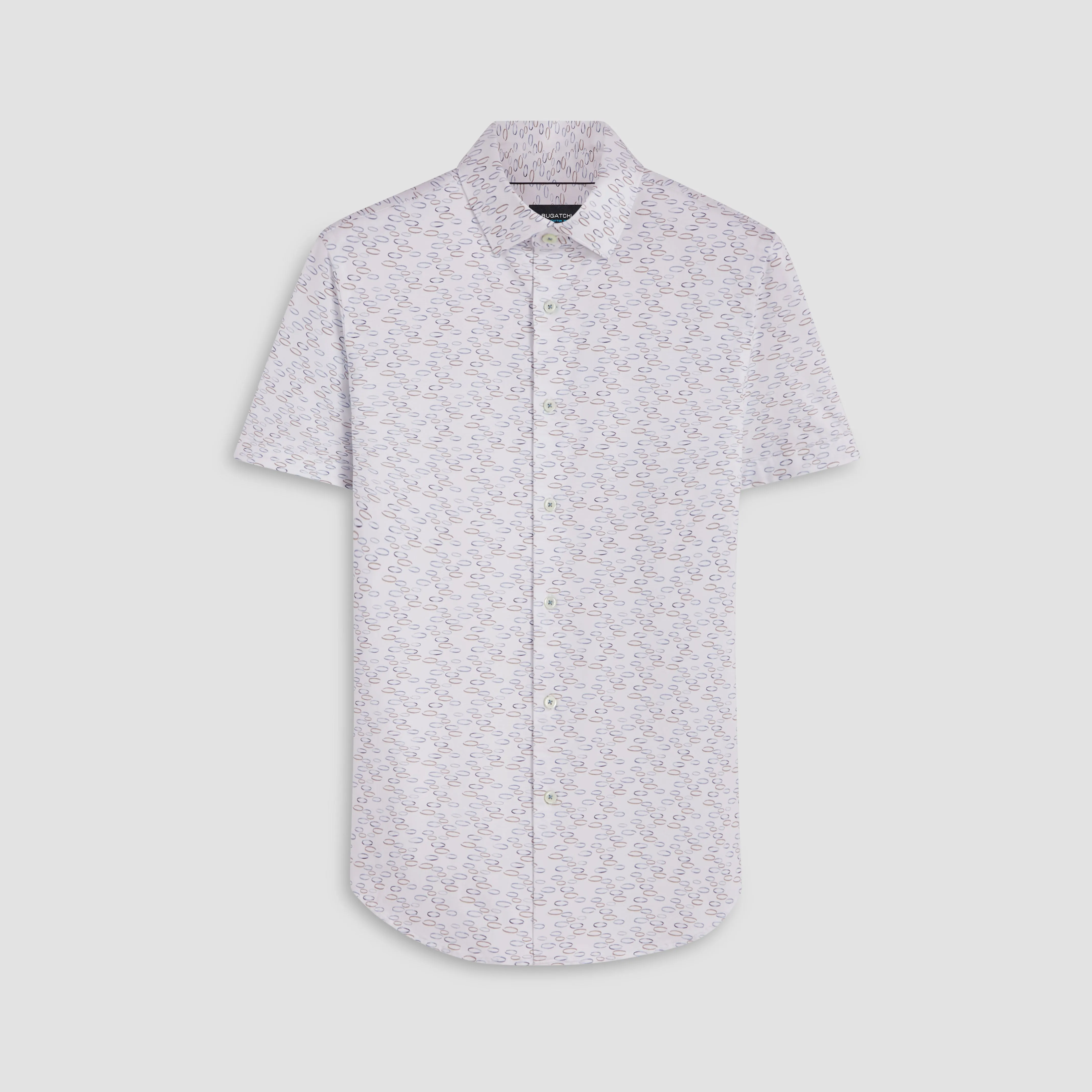 Miles Abstract Print OoohCotton Short Sleeve Shirt