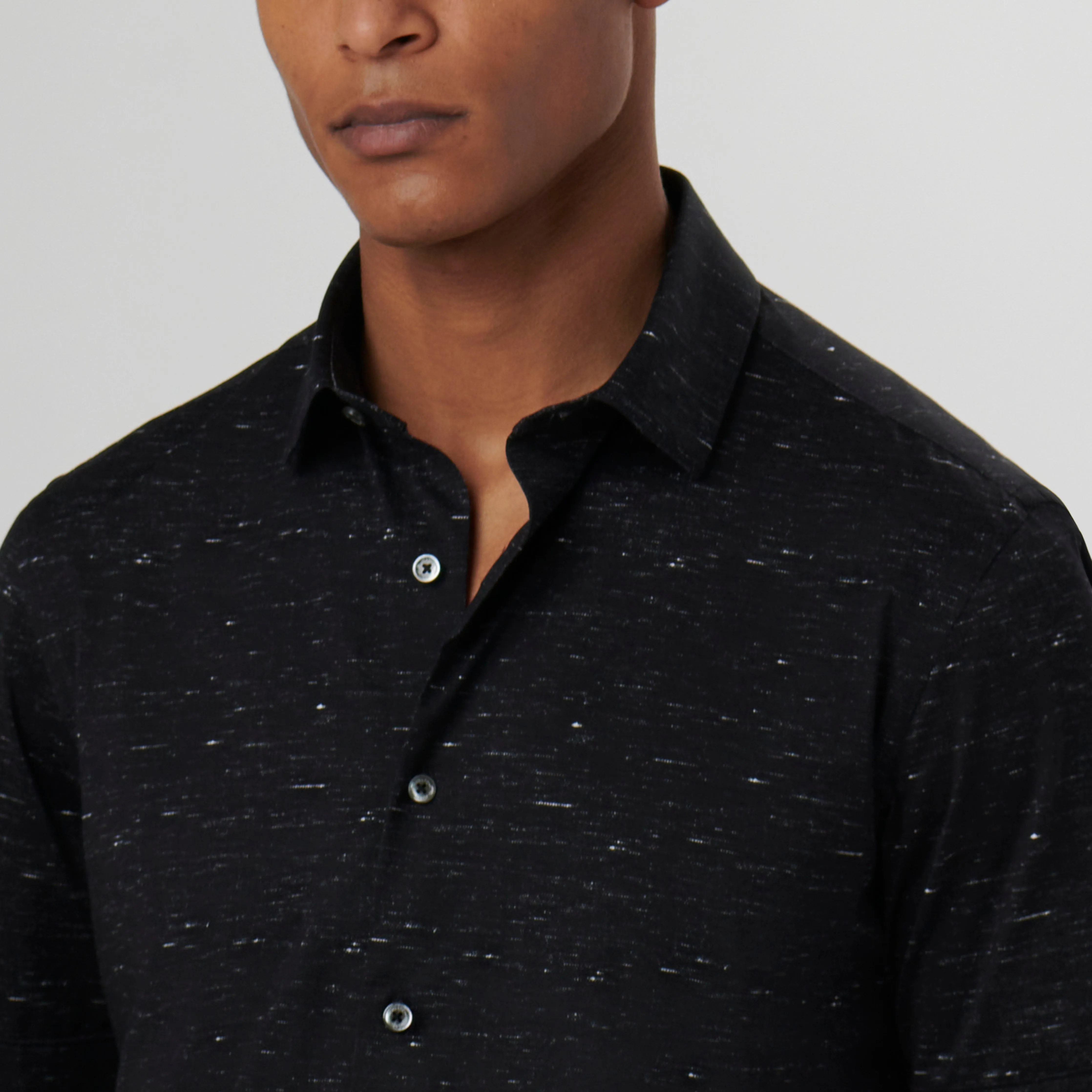 Miles Melange OoohCotton Short Sleeve Shirt