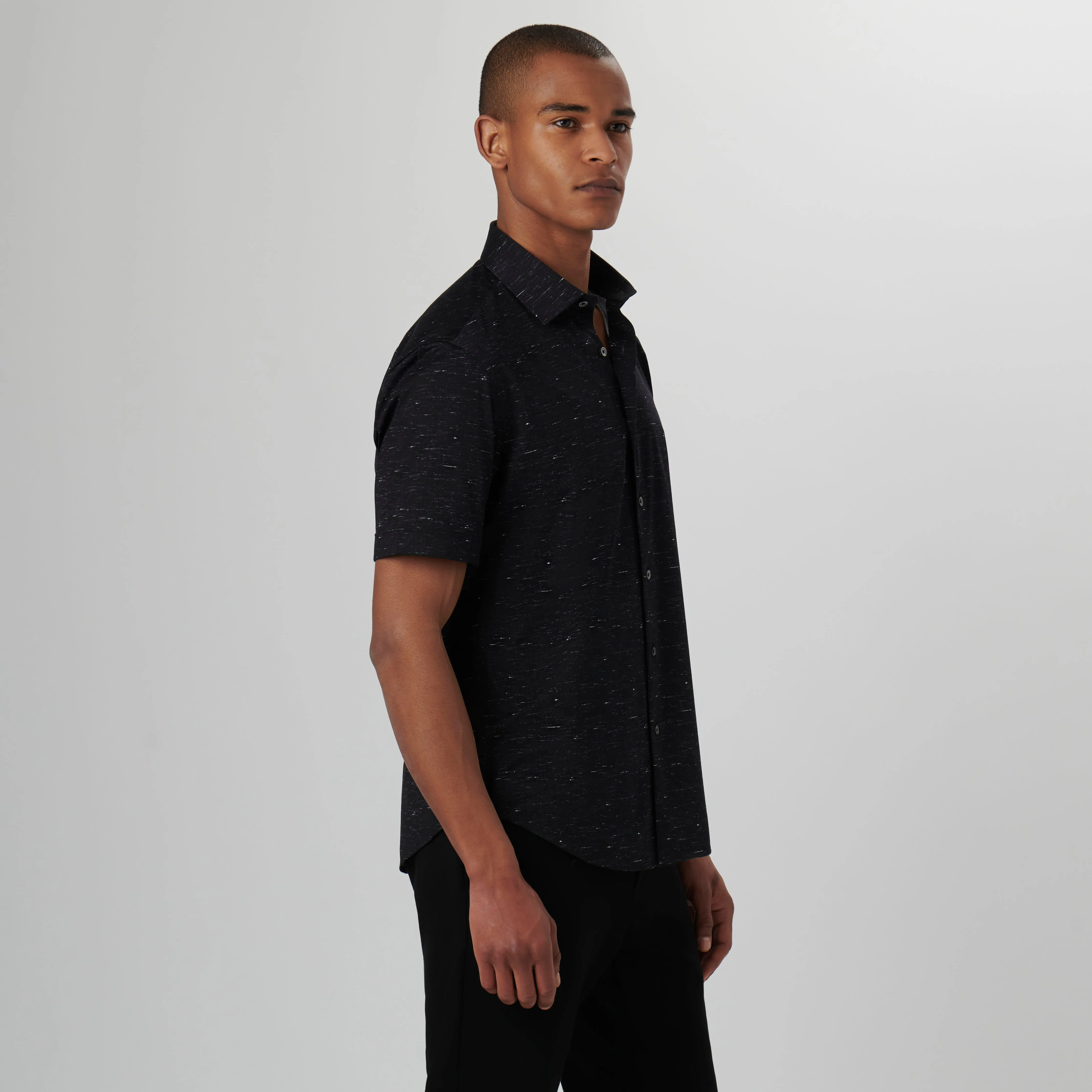 Miles Melange OoohCotton Short Sleeve Shirt