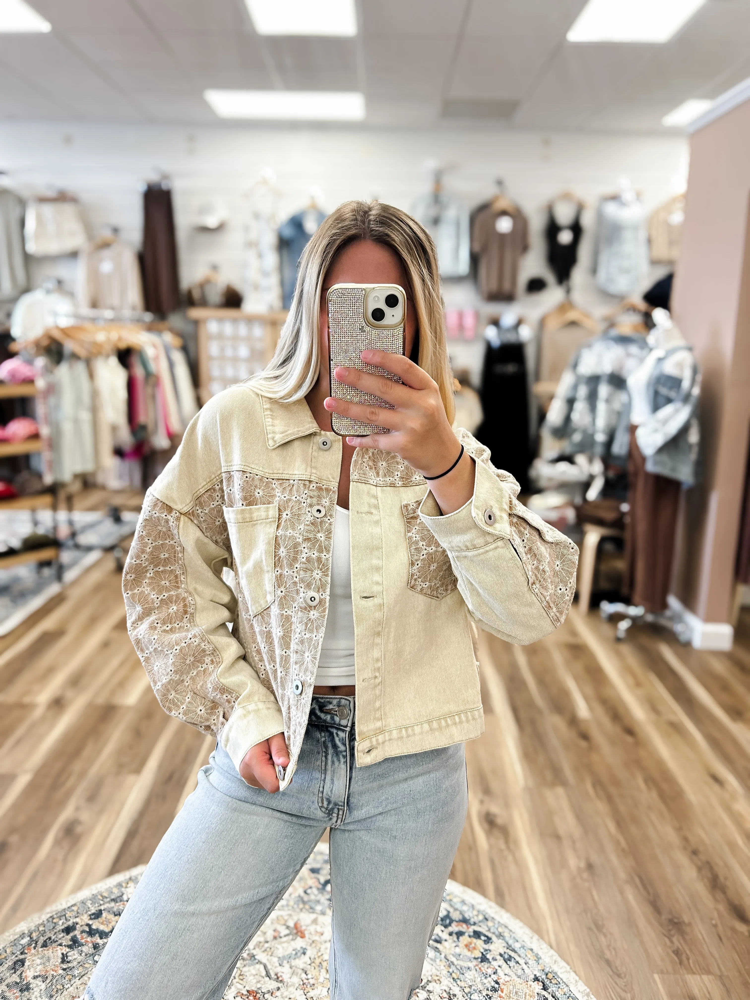 Miller Taupe Denim Jacket