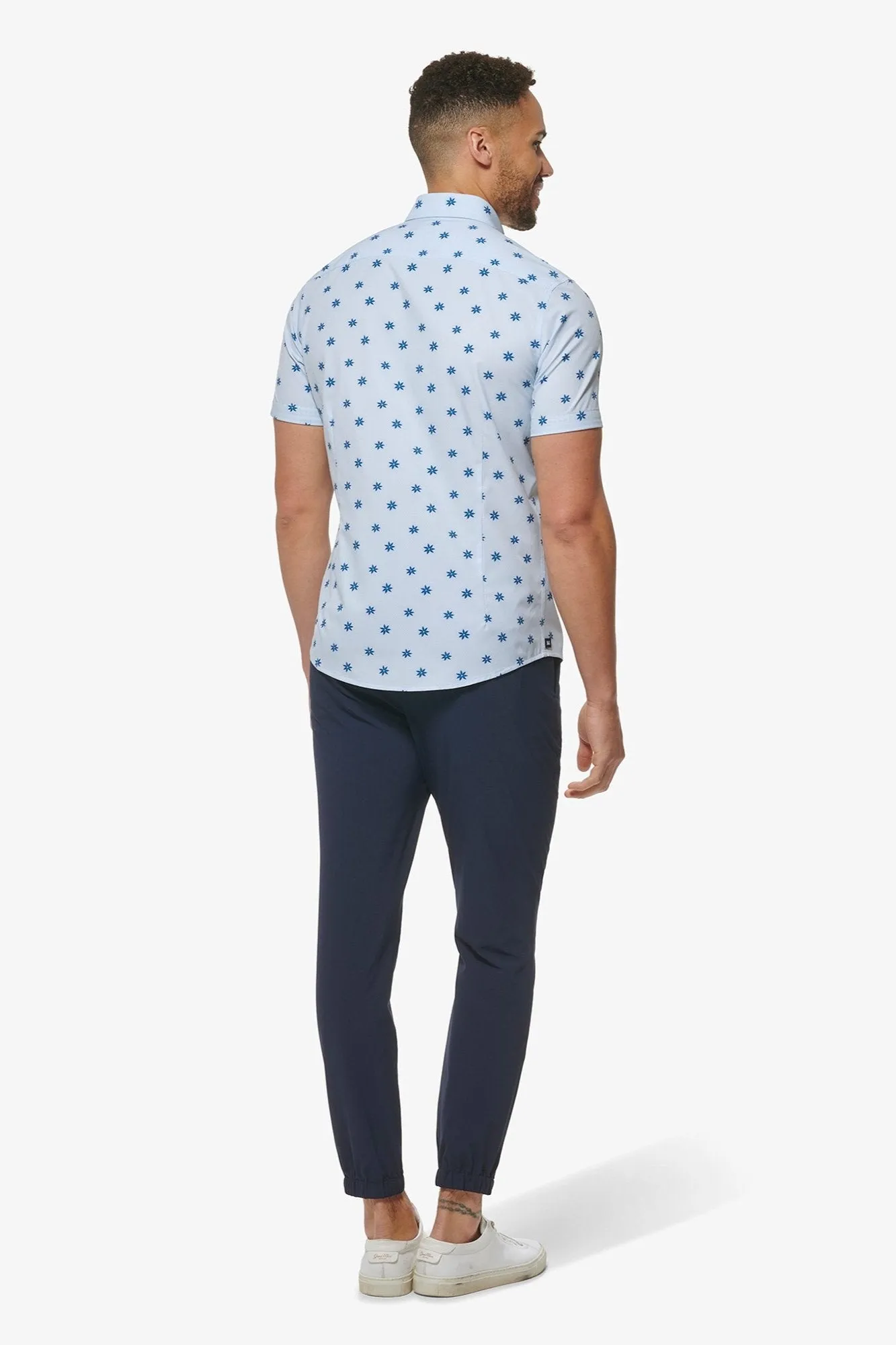 Mizzen   Main Skyway Floral Dot print Shirt. Fall Clearance!