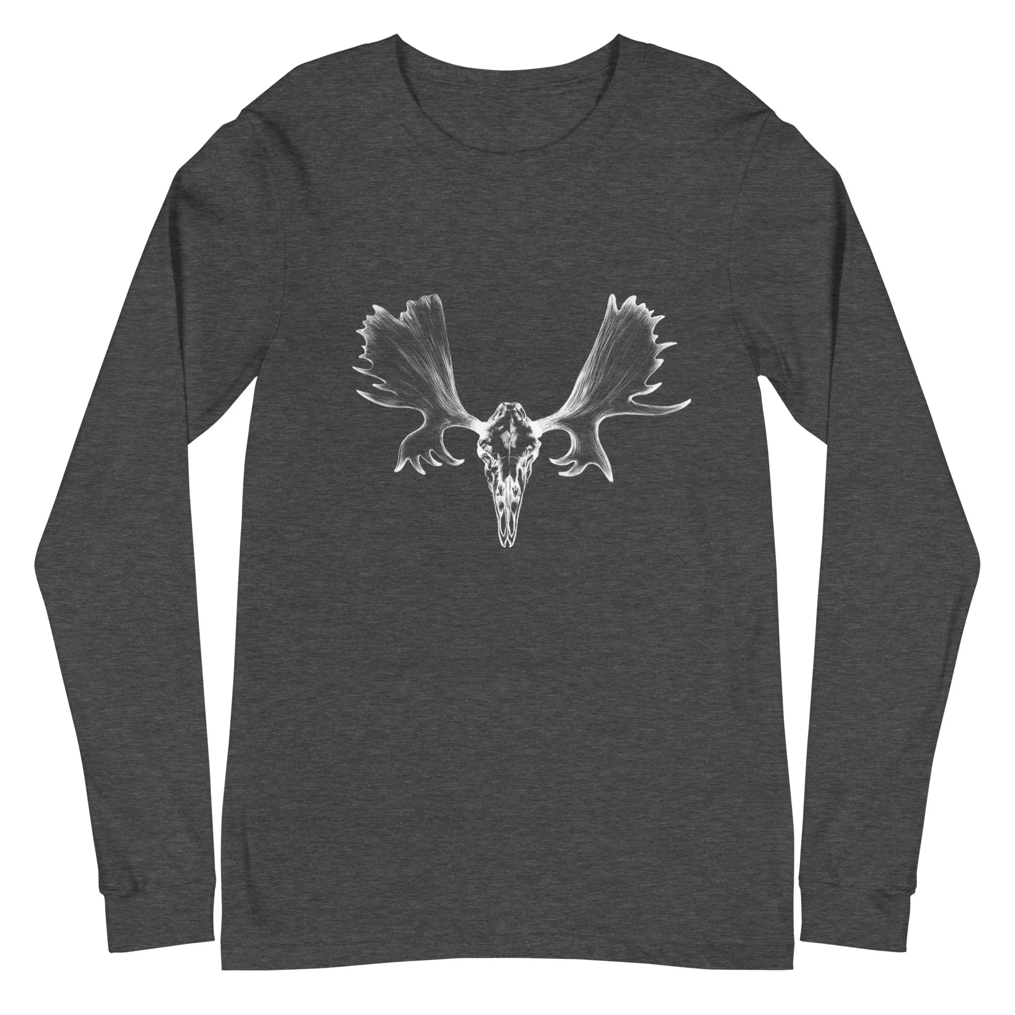 Moose Skull White Logo Long Sleeve