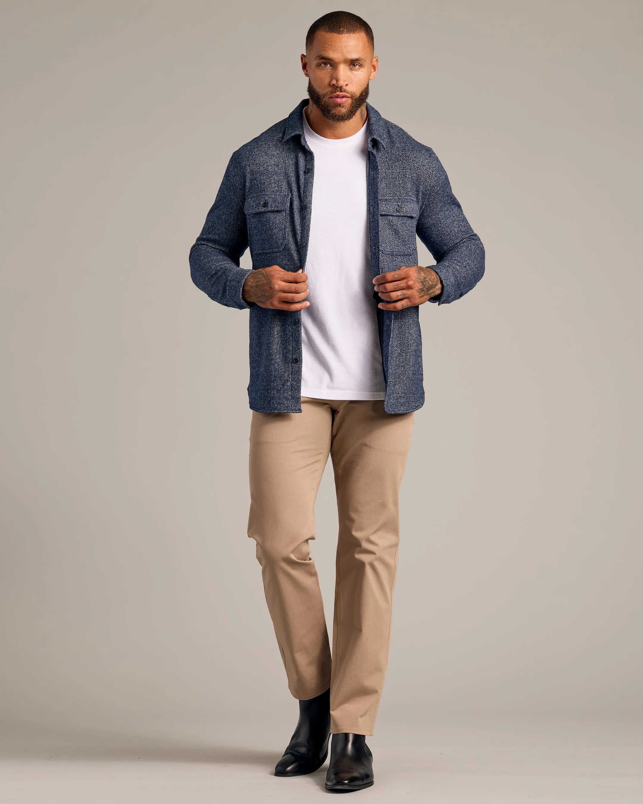 Navy Shirt Jacket