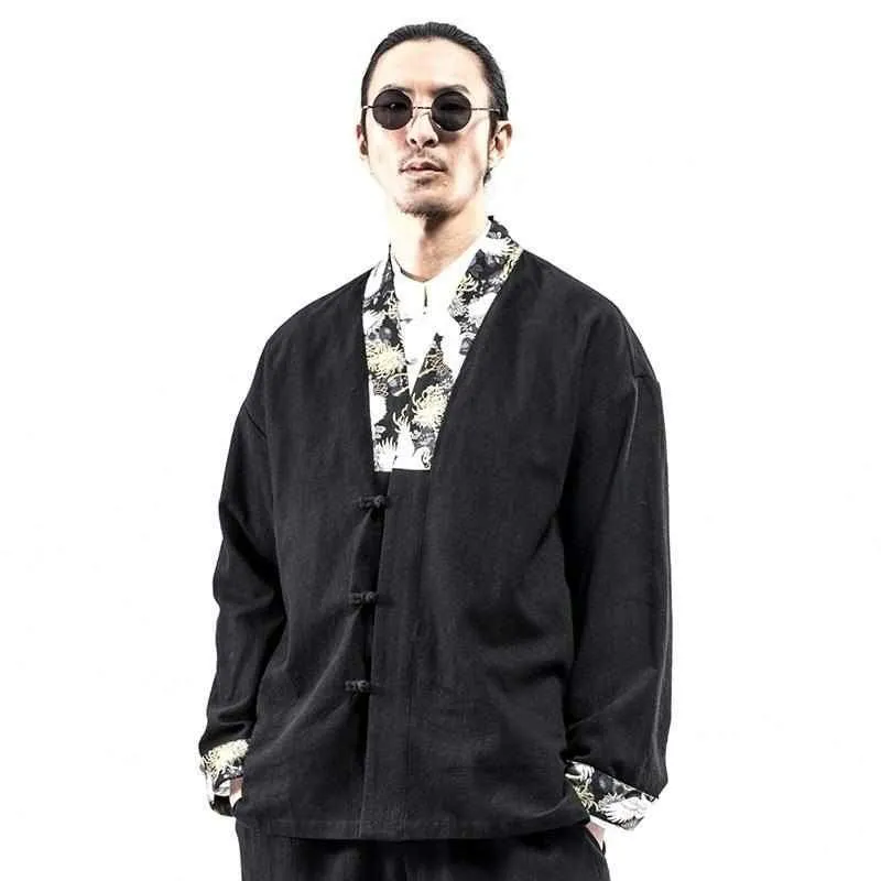 Neo Shadow Pattern Hanfu Kimono