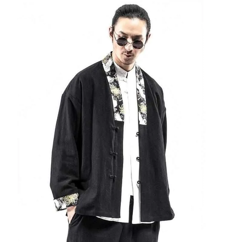 Neo Shadow Pattern Hanfu Kimono