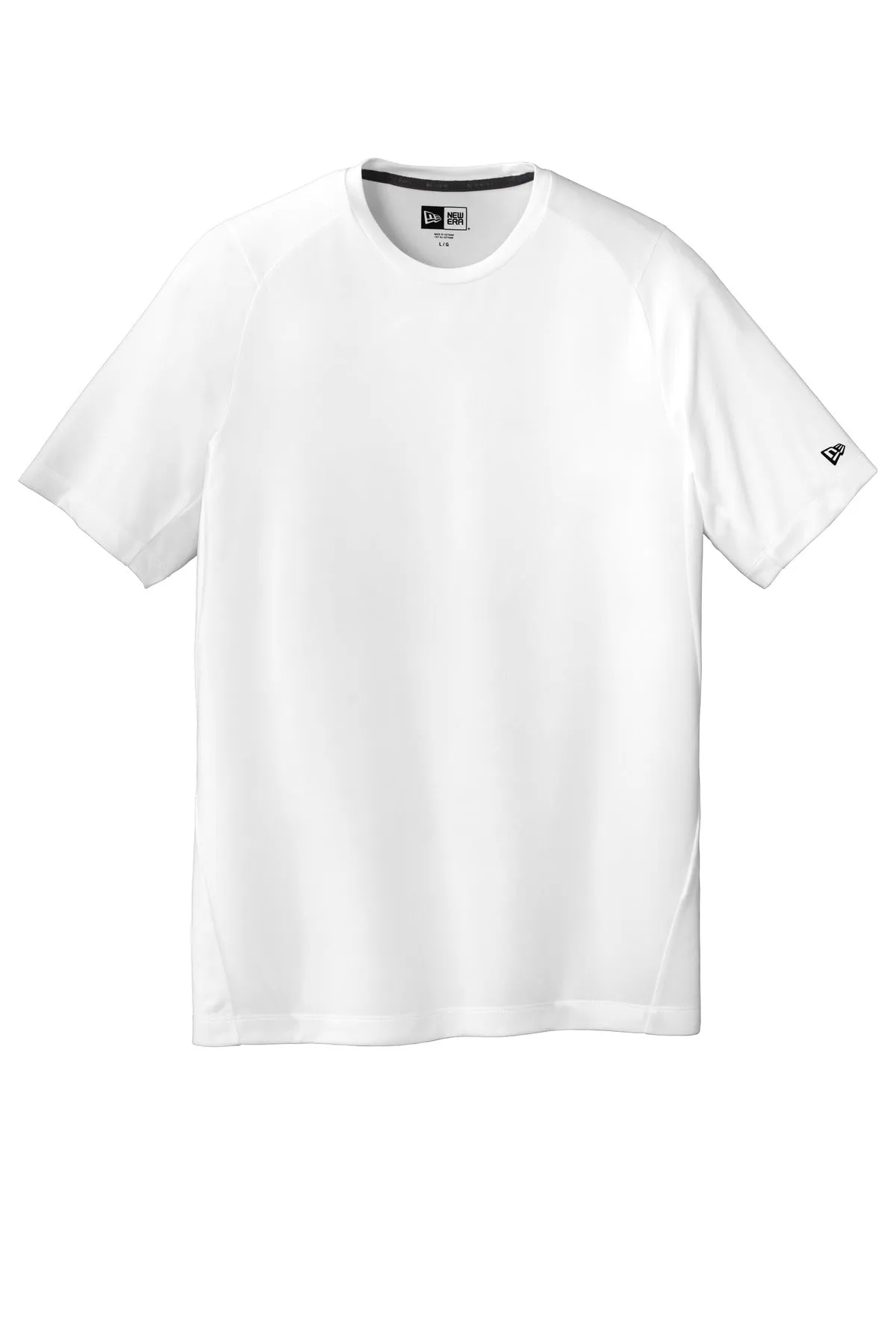 New Era  Series Performance Crew Tee. NEA200 White Solid