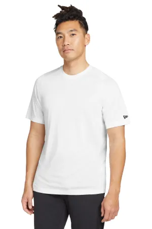 New Era  Series Performance Crew Tee. NEA200 White Solid