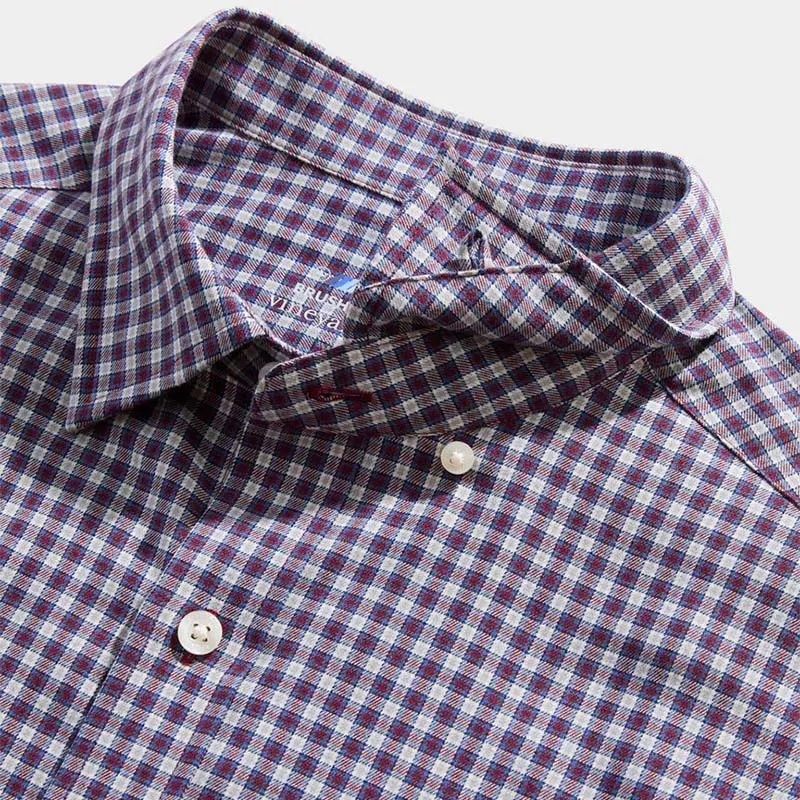 On-The-Go Brushed Twill Plaid Shirt