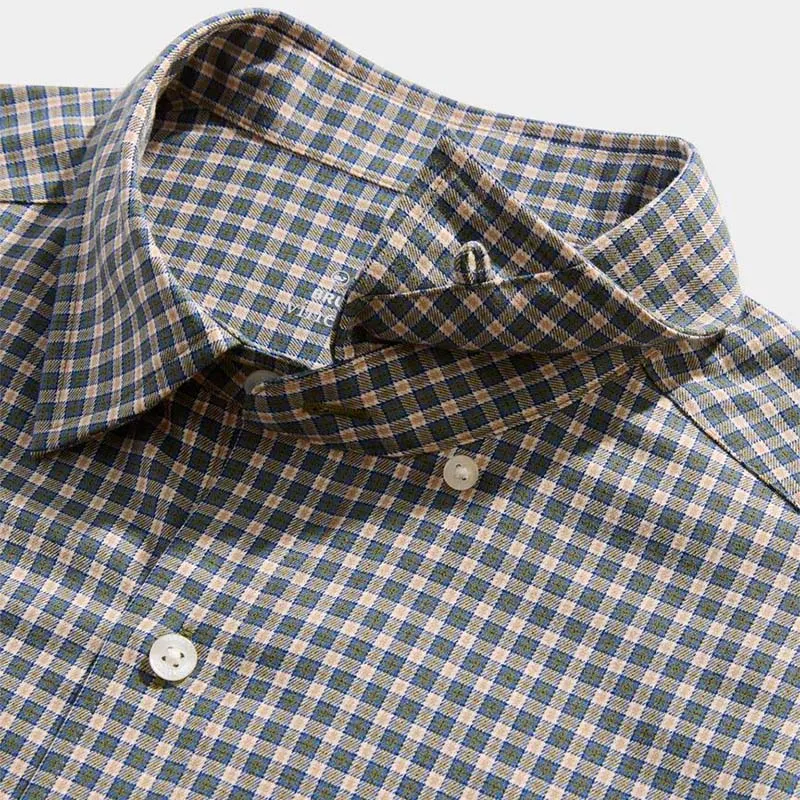 On-The-Go Brushed Twill Plaid Shirt