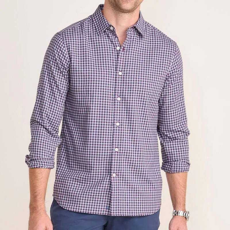 On-The-Go Brushed Twill Plaid Shirt
