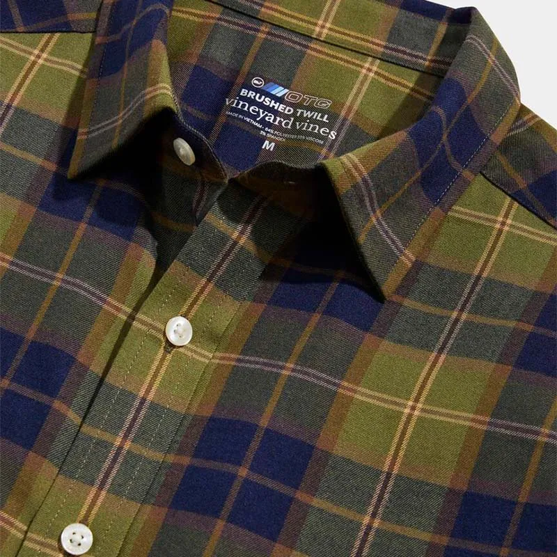 On-The-Go Brushed Twill Plaid Shirt