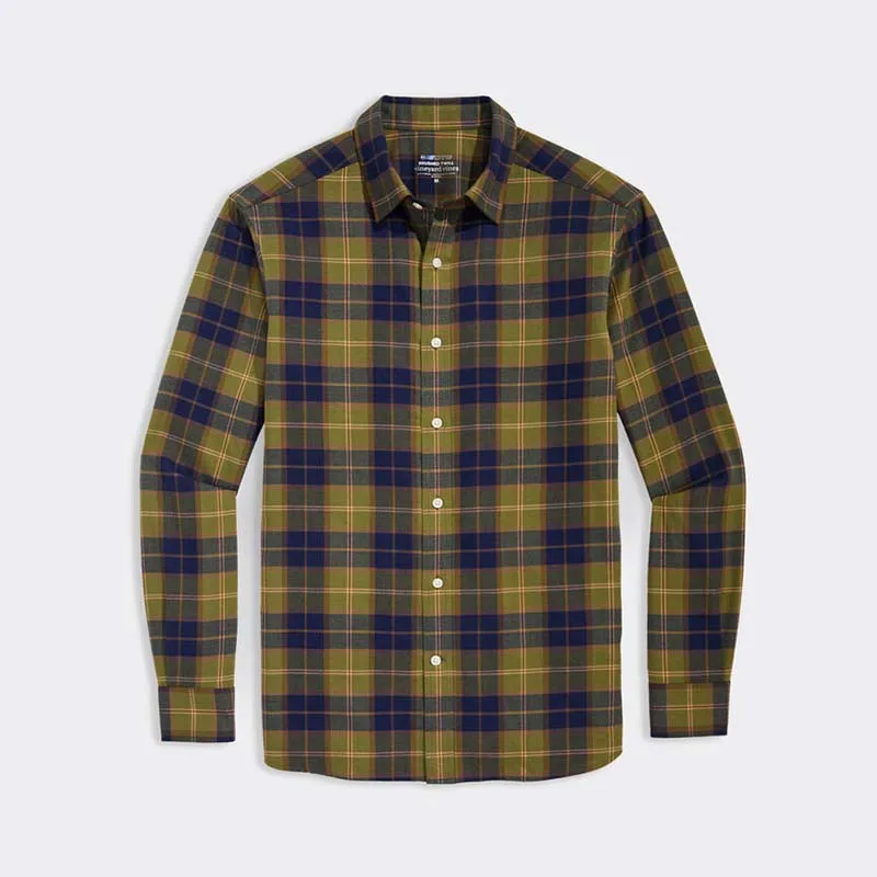 On-The-Go Brushed Twill Plaid Shirt