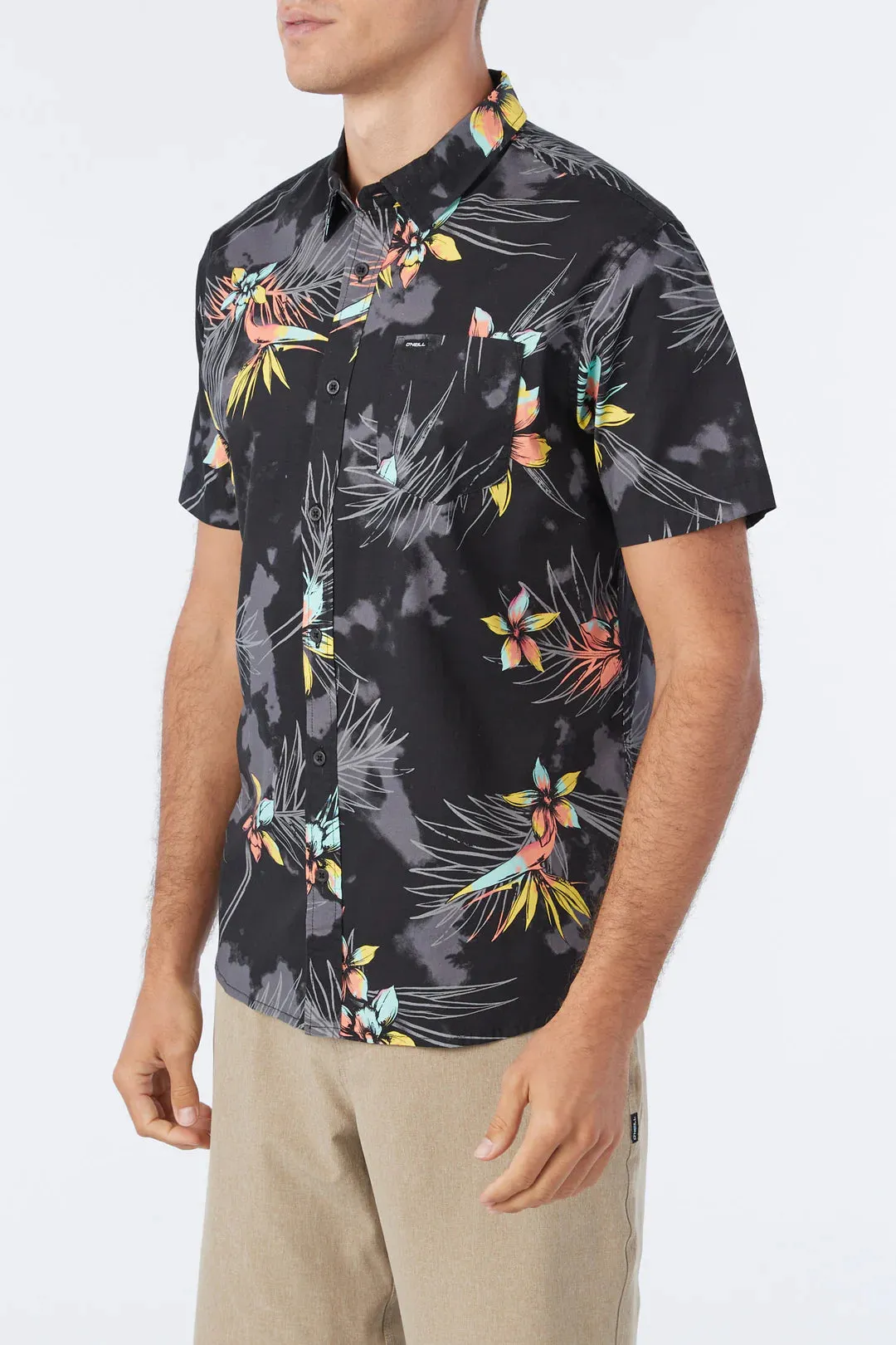 O'Neill Quiver Stretch SS Standard Shirt-Black