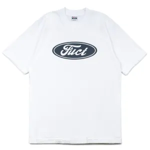 Oval Parody Logo Tee | White
