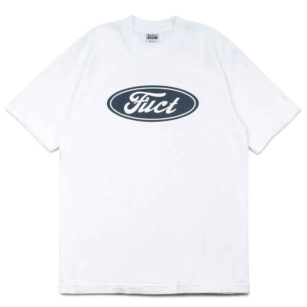 Oval Parody Logo Tee | White