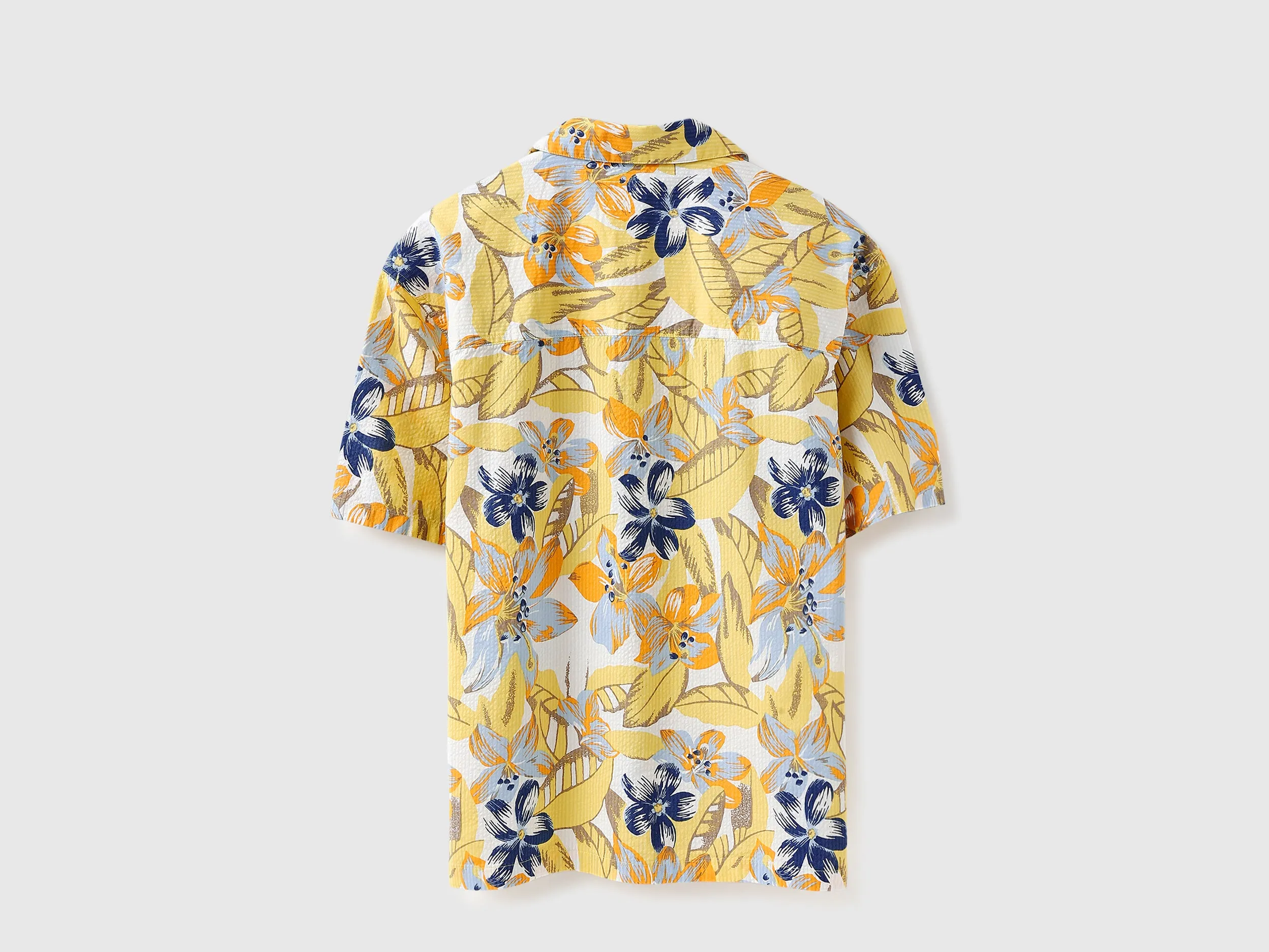 Oversized Fit Resort Collar Tropical Shirt