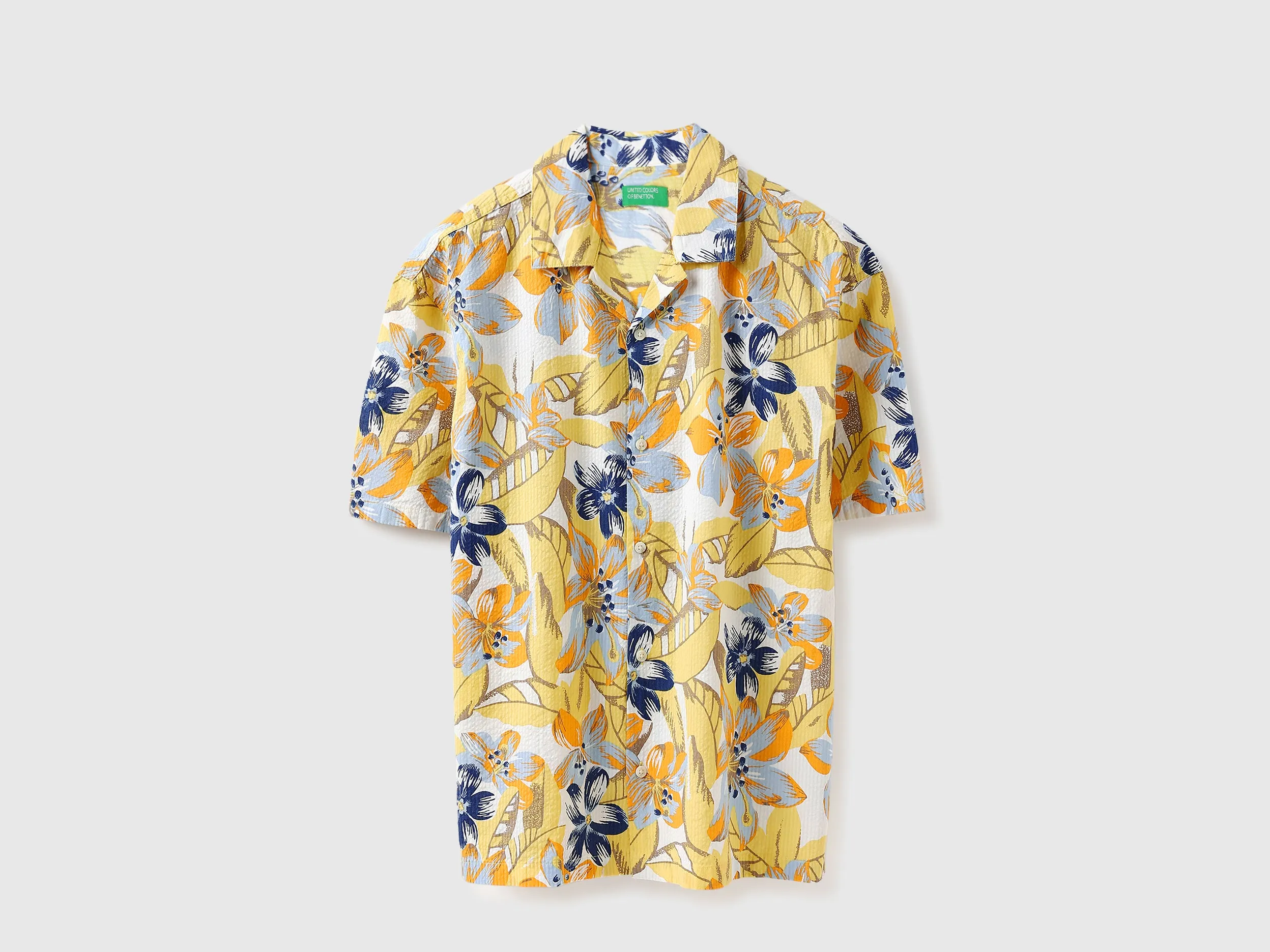 Oversized Fit Resort Collar Tropical Shirt