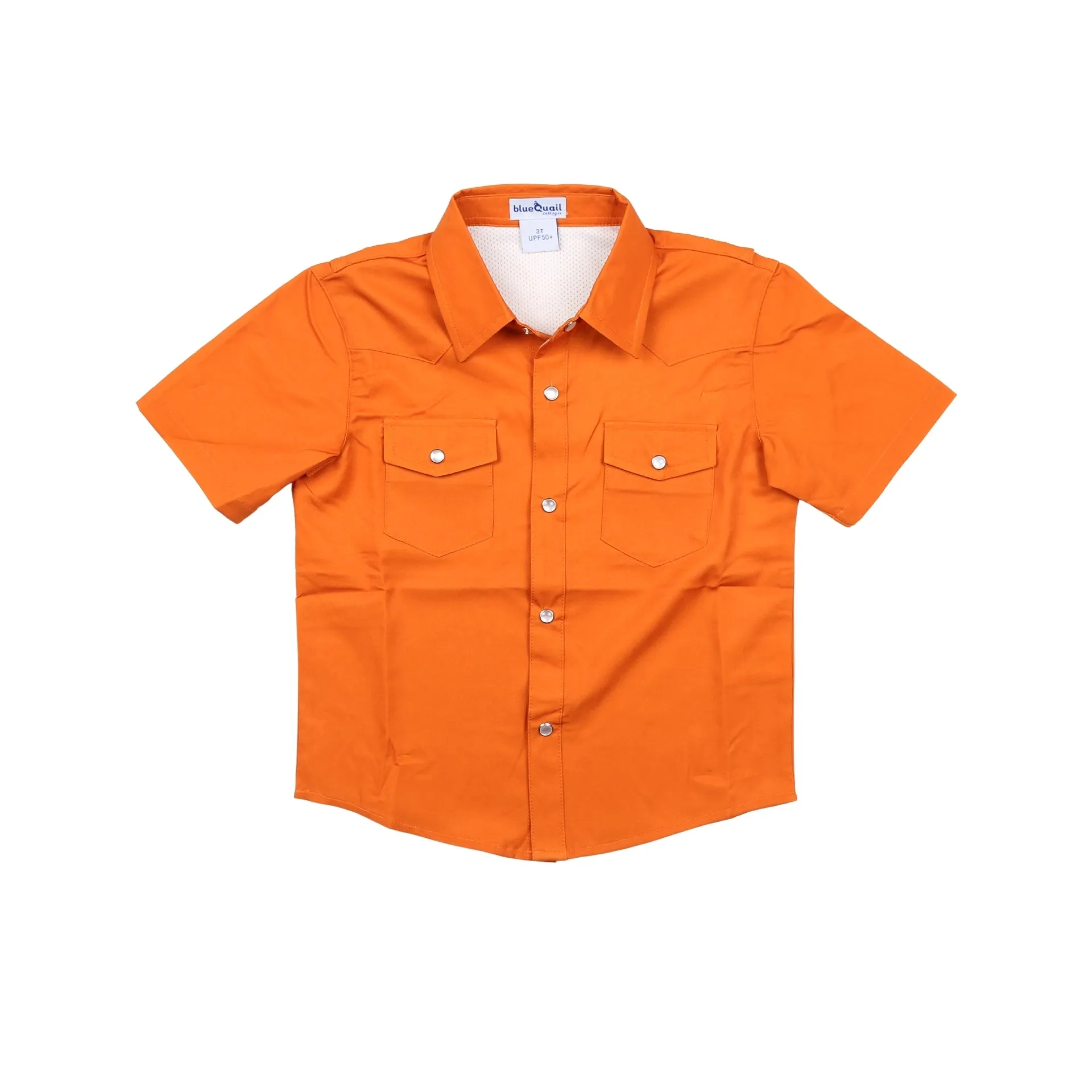 Pearl Snap Shirt | Burnt Orange