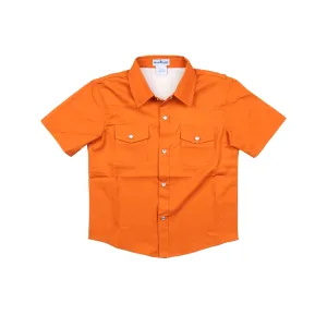 Pearl Snap Shirt | Burnt Orange