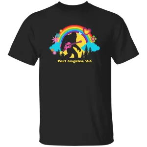 Port Angeles Flower Power Sasquatch Youth 5.3 oz 100% Cotton T-Shirt