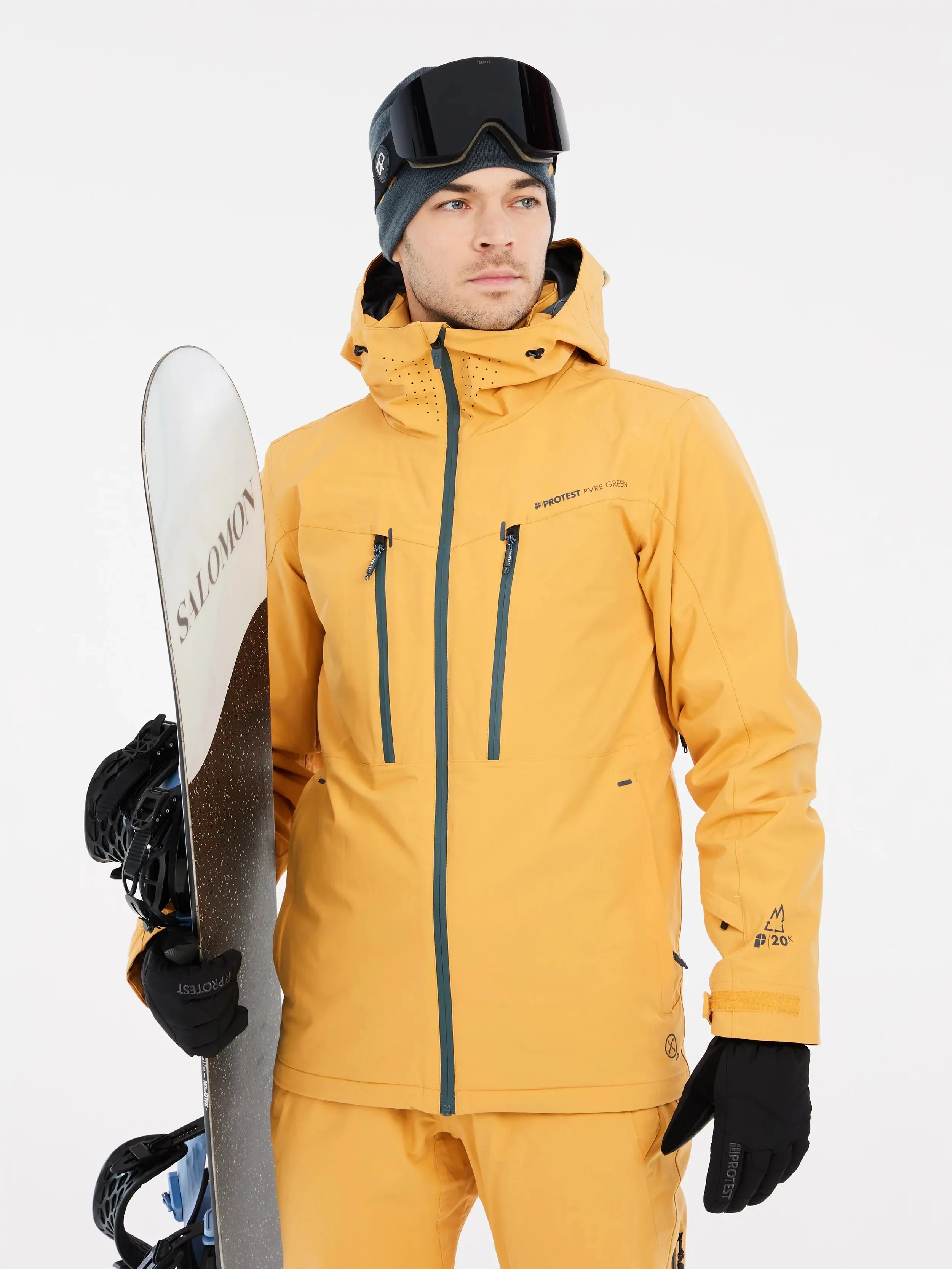 Protest Timothy Jacket Mens 2025 Cab Yellow