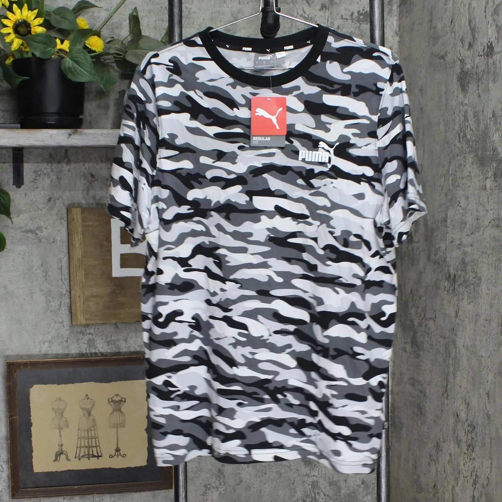 Puma Men's Crewneck Camo T-Shirt 67042801