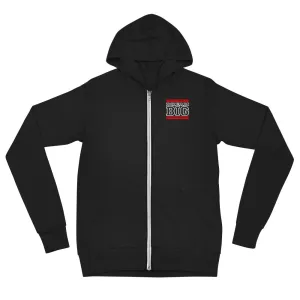 Red and White Dream Big Lifestyle Unisex zip hoodie