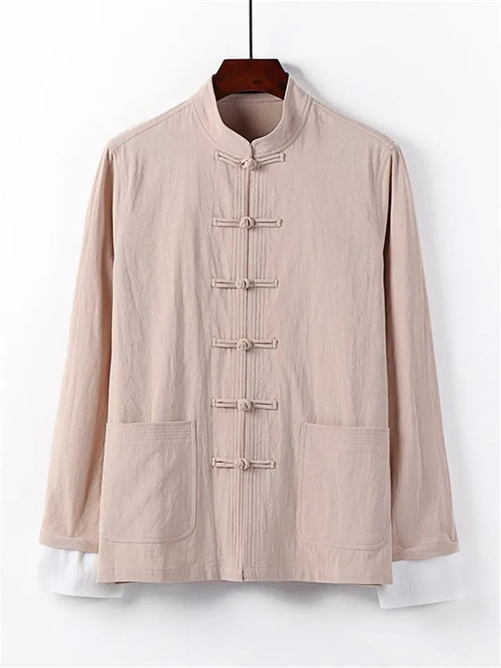 Relaxed Fit 2-Piece Retro Linen Outfit