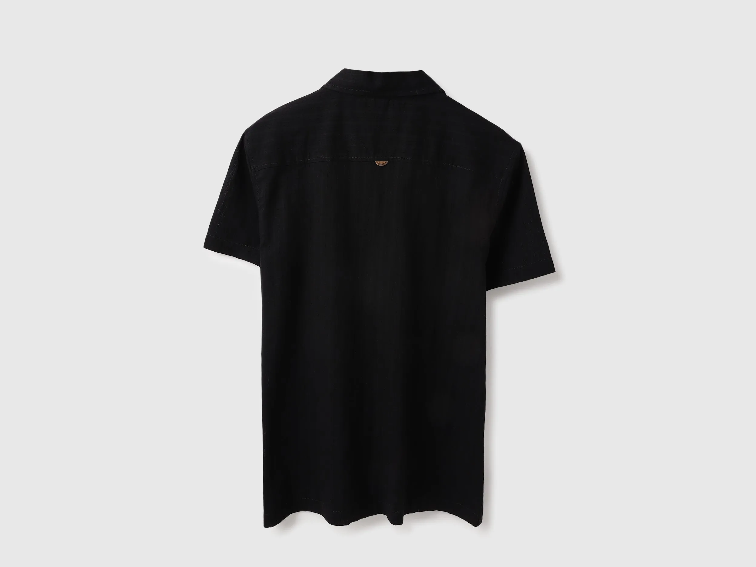 Relaxed Fit Resort Collar Artisanal Embroidered Shirt