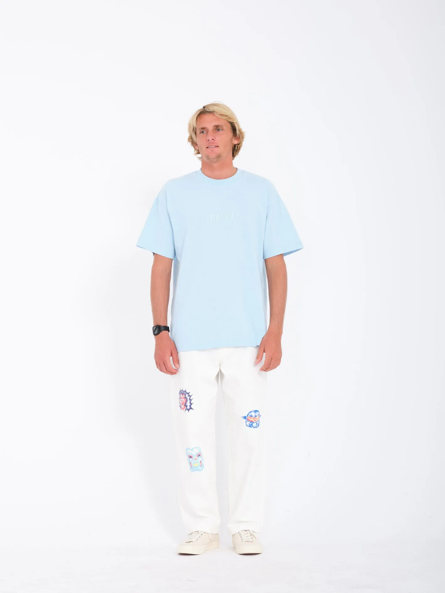 Ripple Stone T-shirt - MISTY BLUE