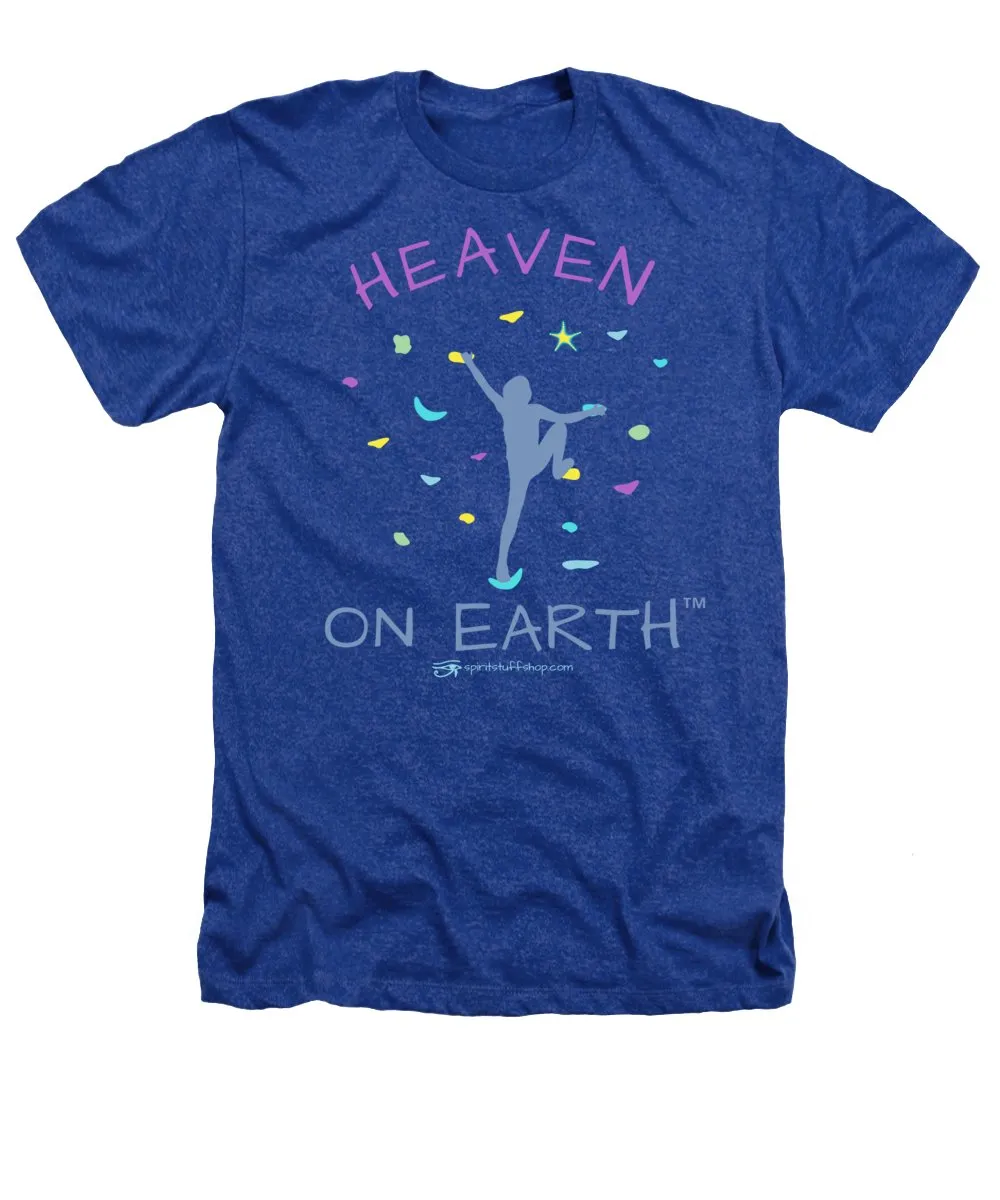 Rock Climbing Heaven On Earth - Heathers T-Shirt