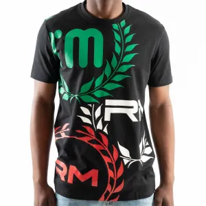 Rossimoda Men's Tre Logo T Shirt Black