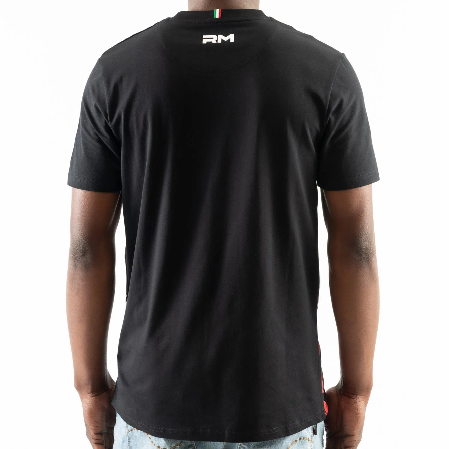 Rossimoda Men's Tre Logo T Shirt Black