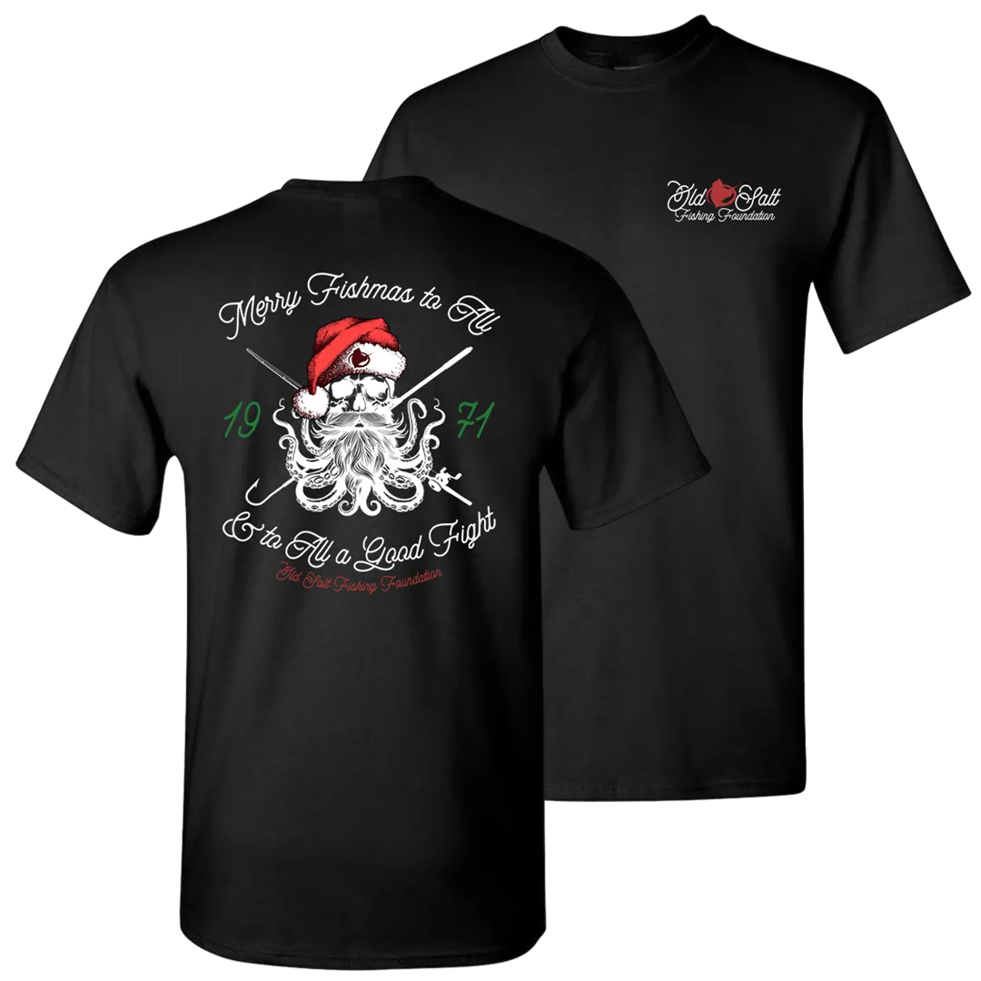 SantaPus - Unisex Short Sleeve Cotton Blend Tee