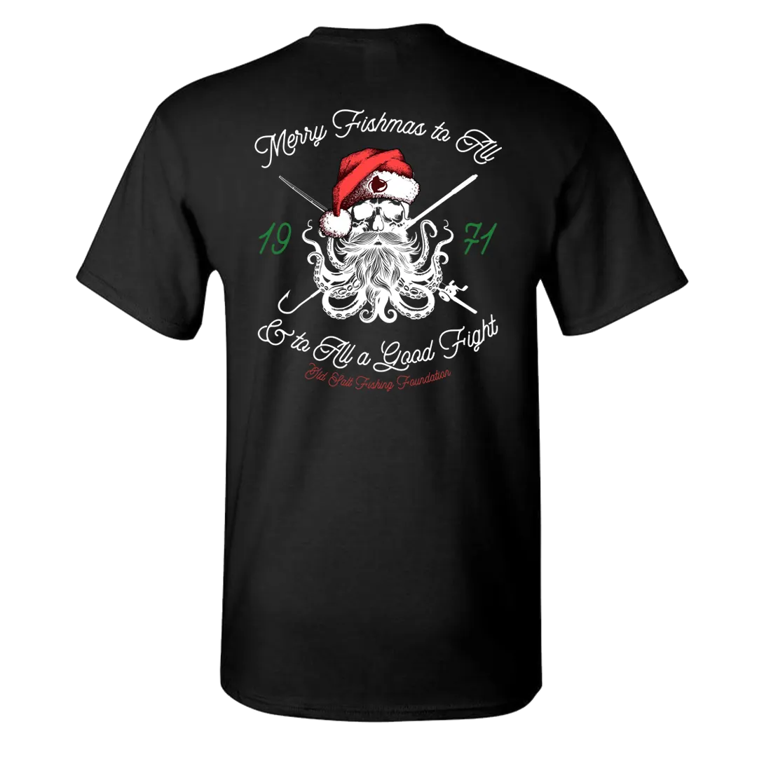 SantaPus - Unisex Short Sleeve Cotton Blend Tee