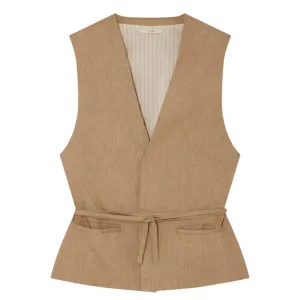 Sessun Marcello Sleeveless Jacket Alpaga