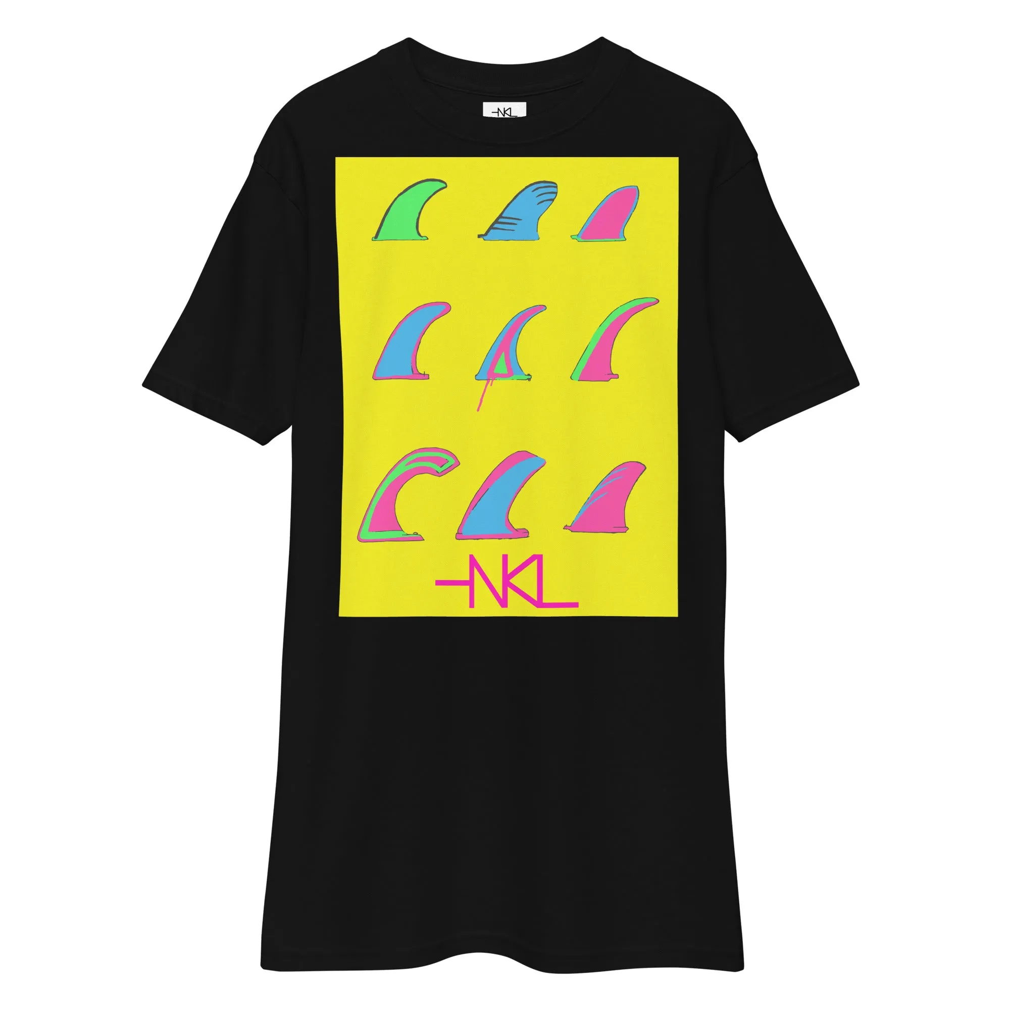 Single Fin Yellow T-Shirt | Draw Lines with Style