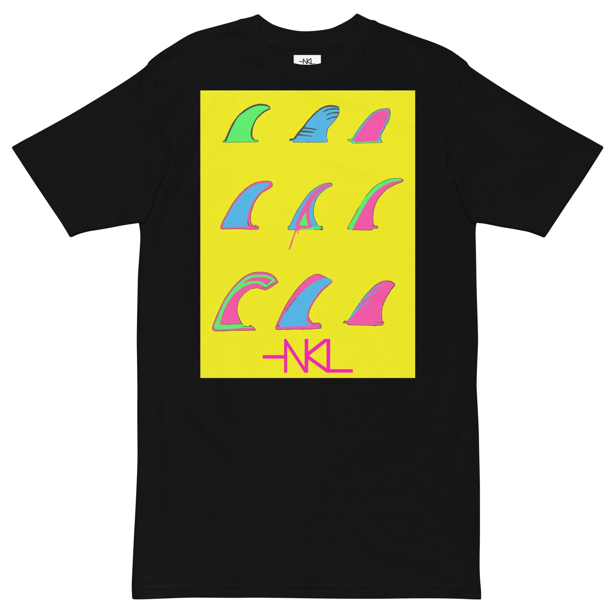 Single Fin Yellow T-Shirt | Draw Lines with Style