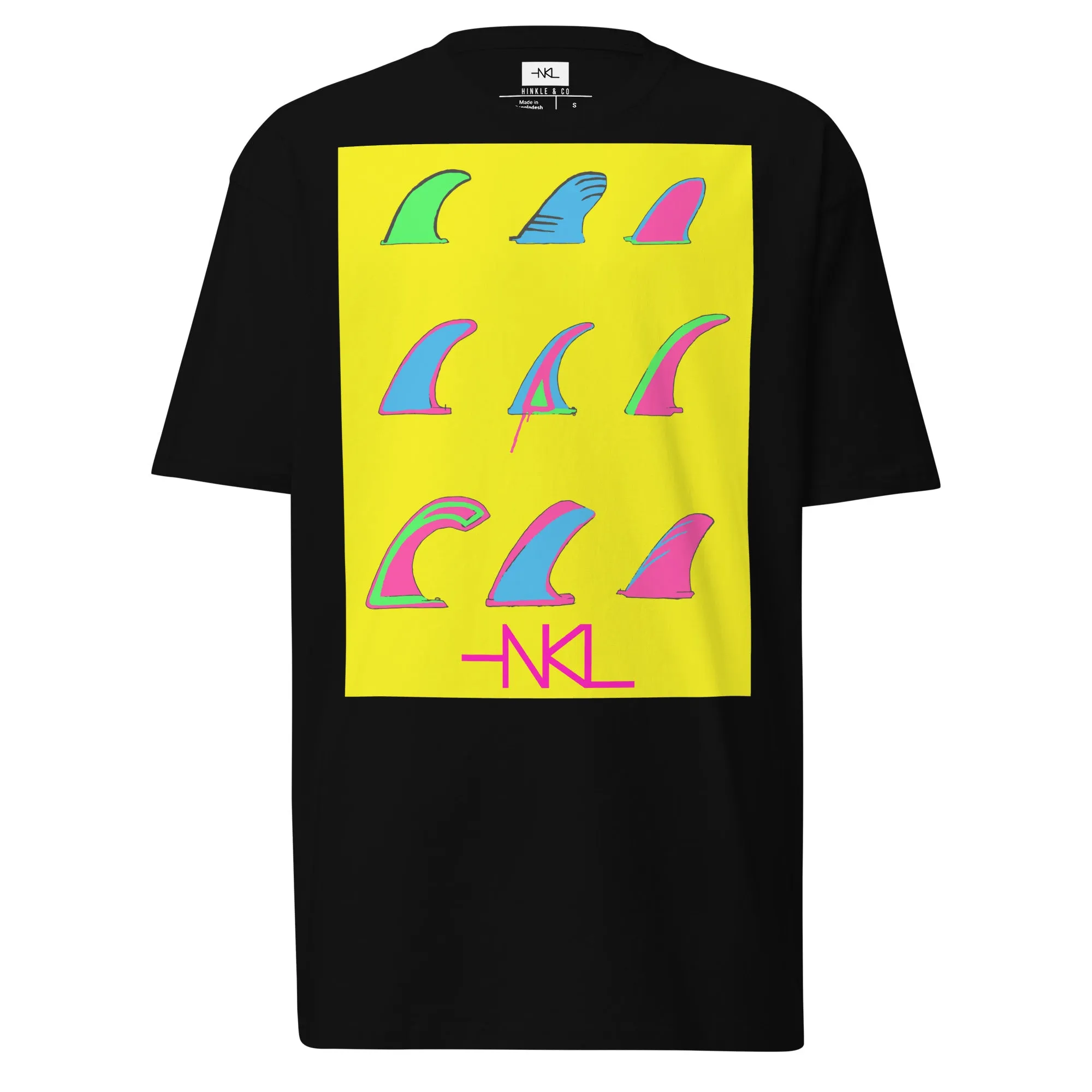 Single Fin Yellow T-Shirt | Draw Lines with Style