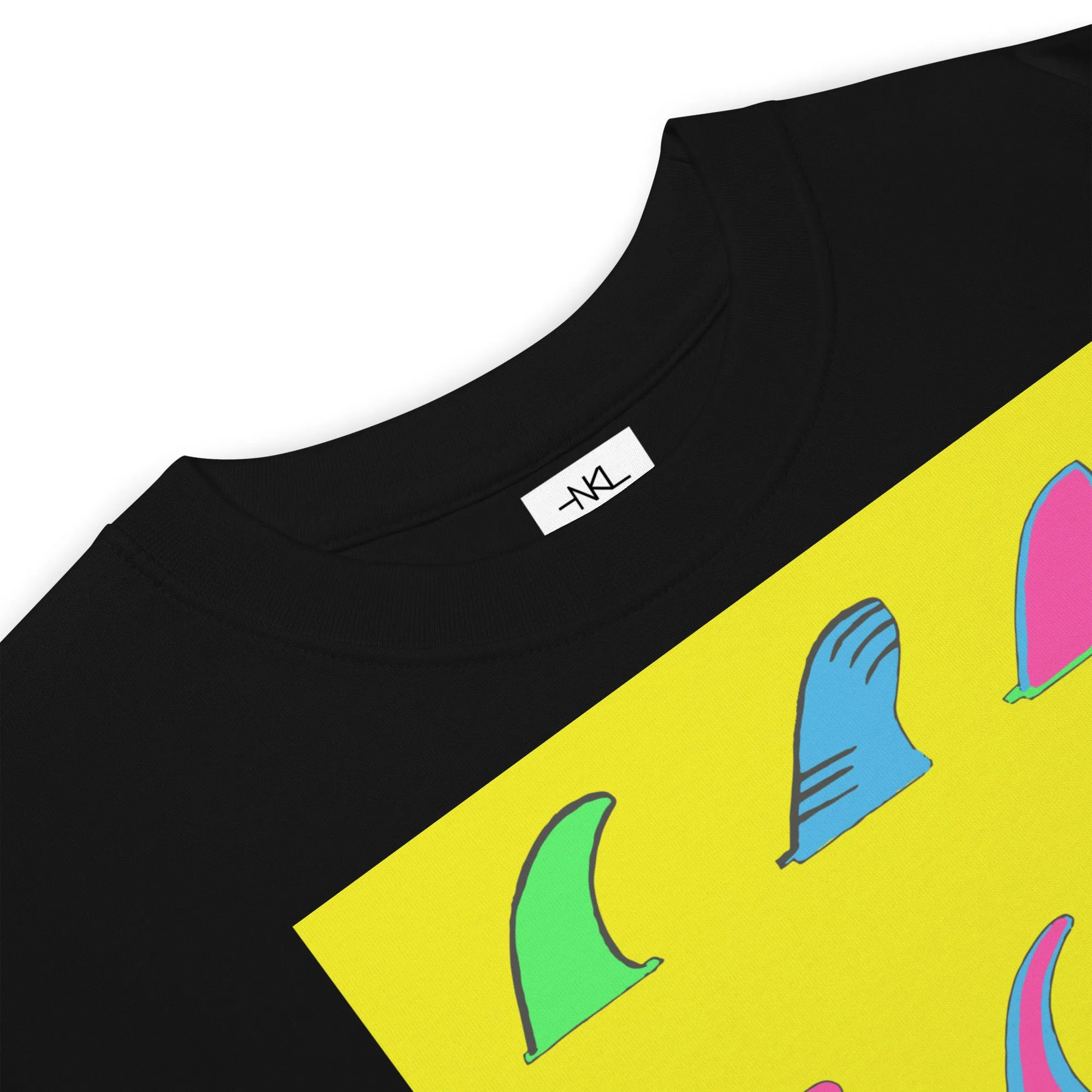 Single Fin Yellow T-Shirt | Draw Lines with Style
