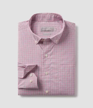 Southern Shirt Company Glendale Plaid LS Dress Shirt in Sorbet