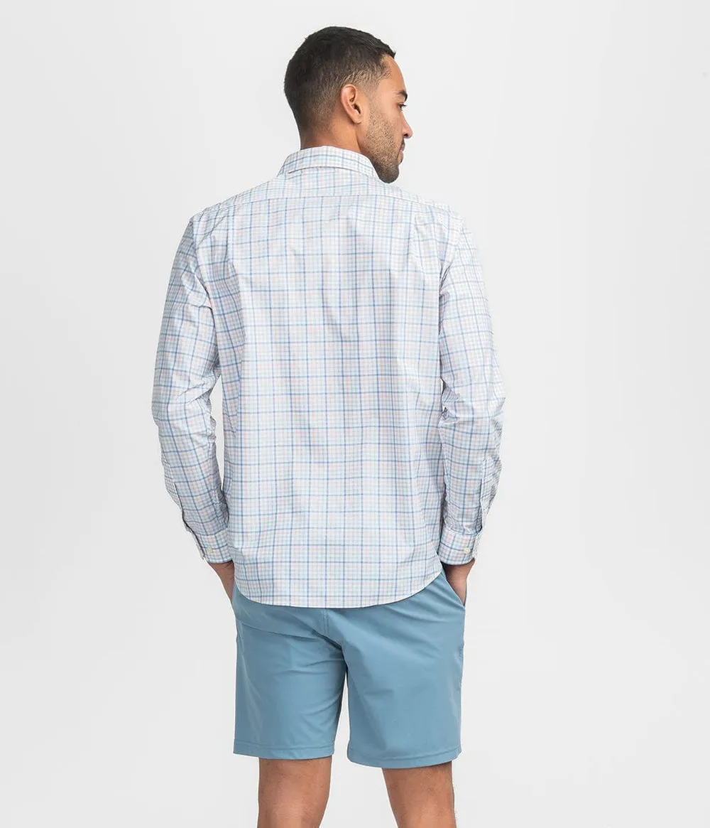 Southern Shirt Company Samford Check LS Dress Shirt in Some Beach