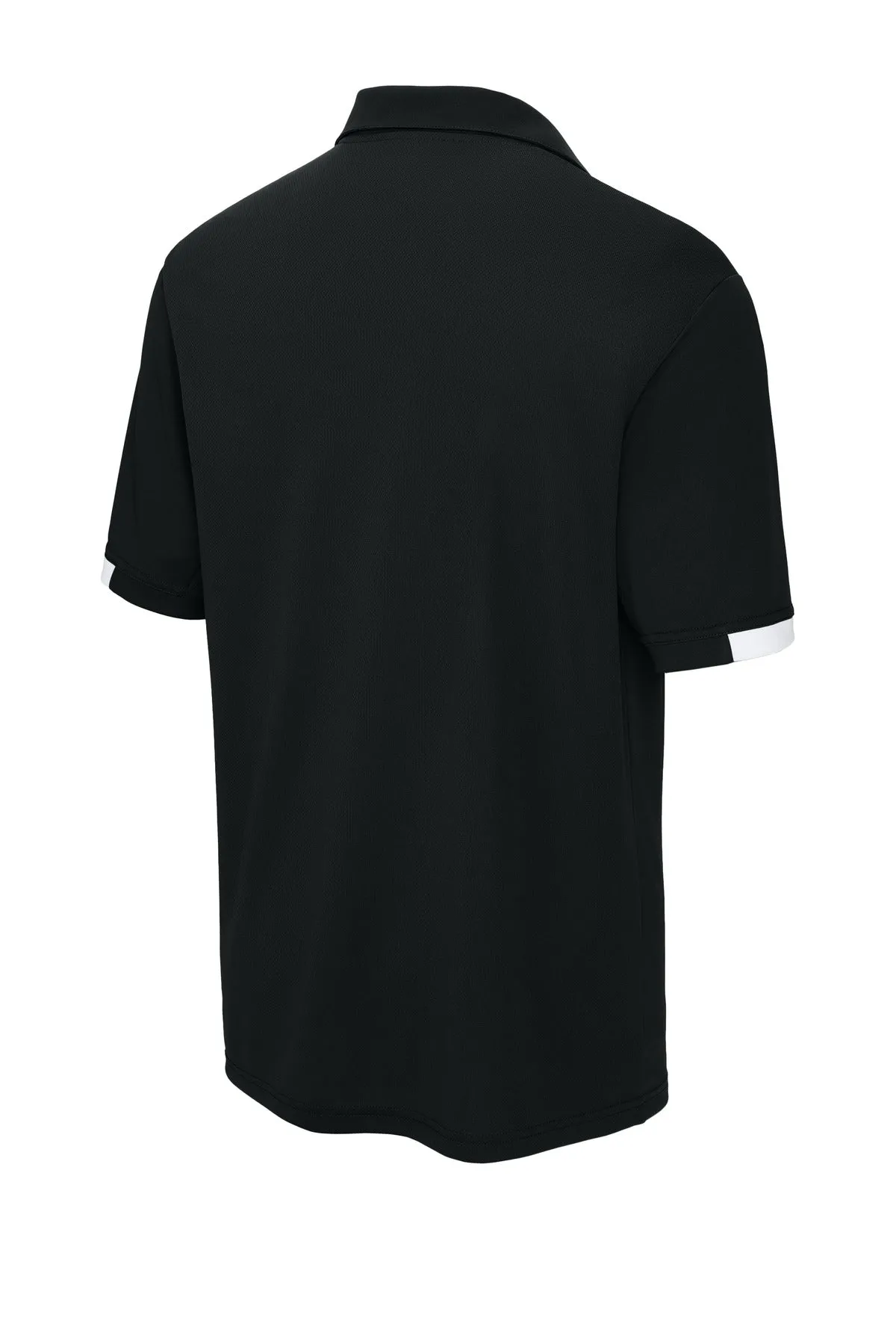 Sport-Tek Club Colorblock Polo ST444 Black/ White