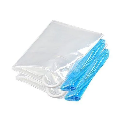 Stephenie Hanging Vacuum Space Saver Bags - 4 Pack - 4 L (57' x 27-1/2") for Coats Long Clothes - Closet Organizer Storage Bags