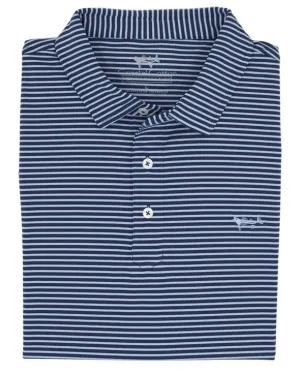 Stripe Polo (Bay Blue)